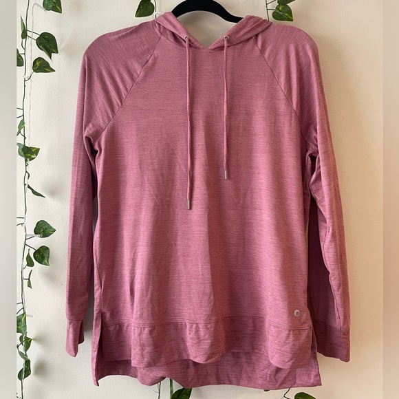 Hyba Athletics | Pink Hooded Athletic Sweater | Size Sm - Picture 1 of 3